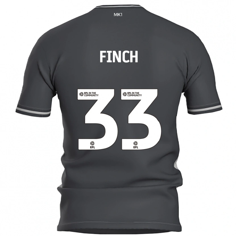 DanxenメンズTom Finch#33灰色 銀色アウェイシャツ2025/26ジャージーユニフォーム