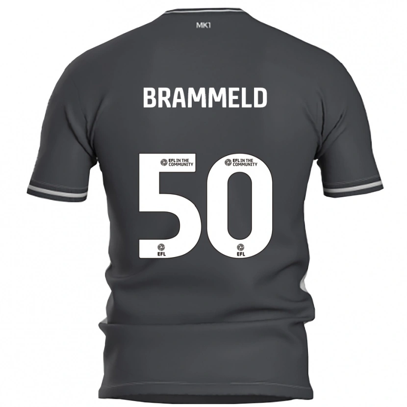 DanxenメンズMichael Brammeld#50灰色 銀色アウェイシャツ2025/26ジャージーユニフォーム