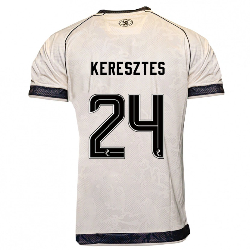 DanxenメンズKrisztián Keresztes#24白 黒アウェイシャツ2025/26ジャージーユニフォーム