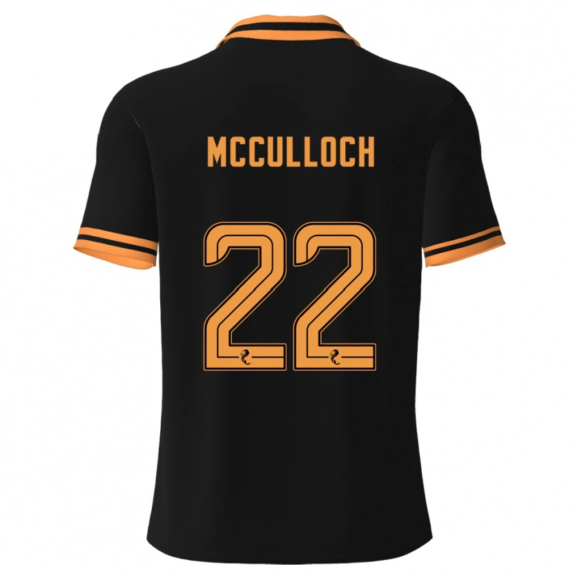 DanxenメンズSeren Mcculloch#22黒 黄アウェイシャツ2025/26ジャージーユニフォーム