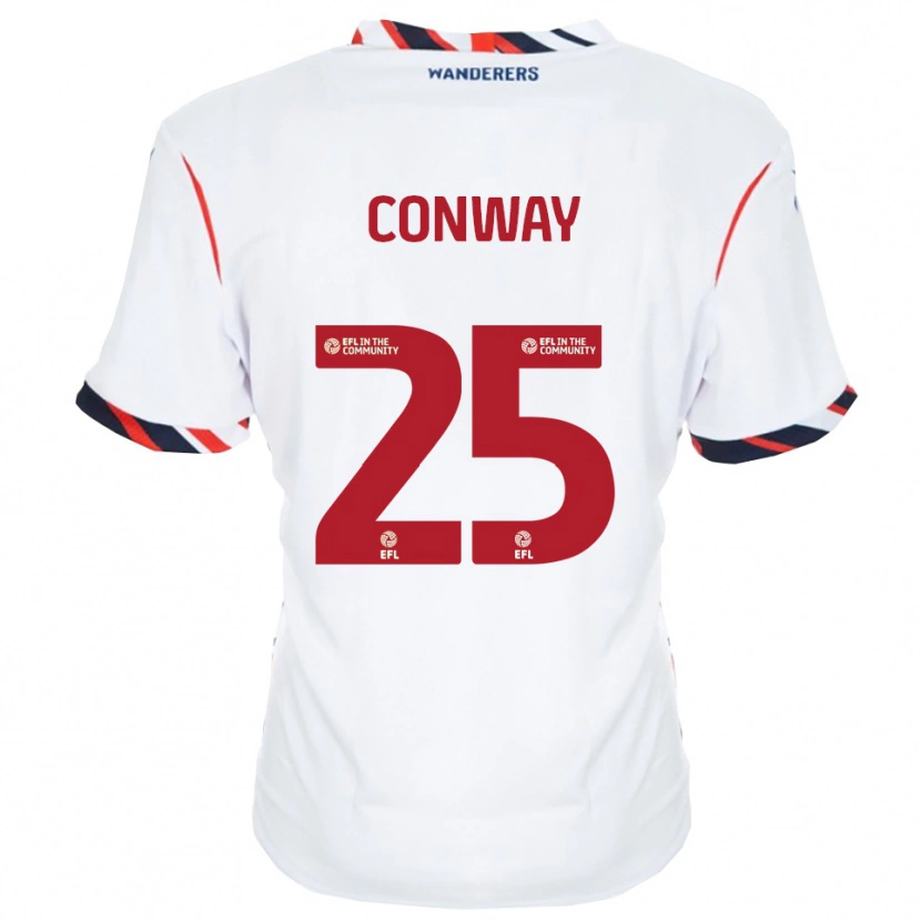 DanxenレディースMax Conway#25白 赤ホームシャツ2025/26ジャージーユニフォーム