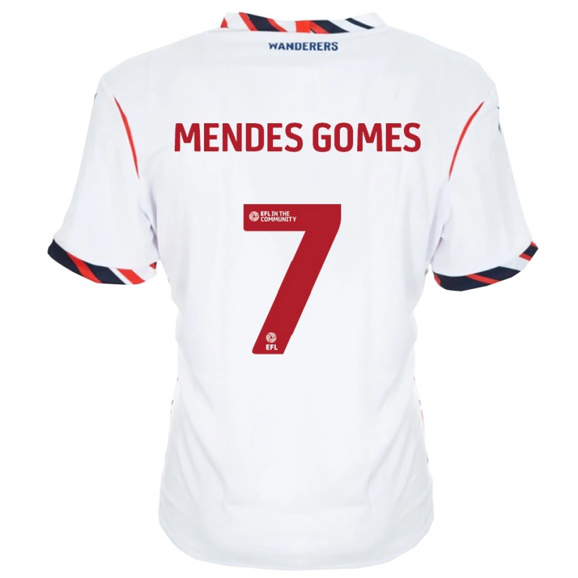 DanxenレディースCarlos Mendes#7白 赤ホームシャツ2025/26ジャージーユニフォーム