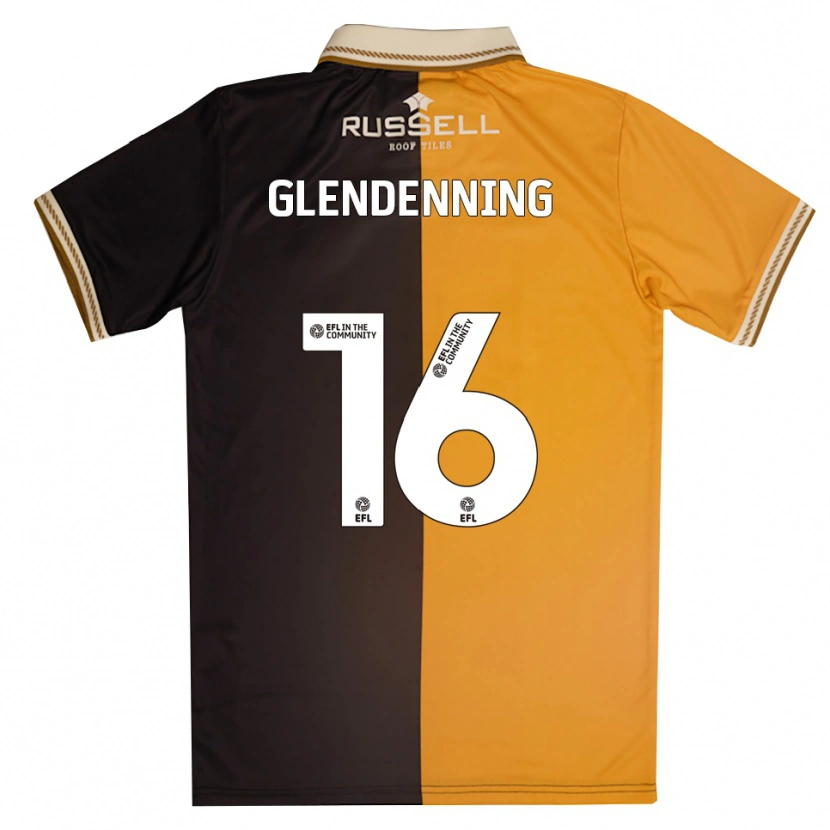 DanxenレディースCloe Glendenning#16黄 黒ホームシャツ2025/26ジャージーユニフォーム