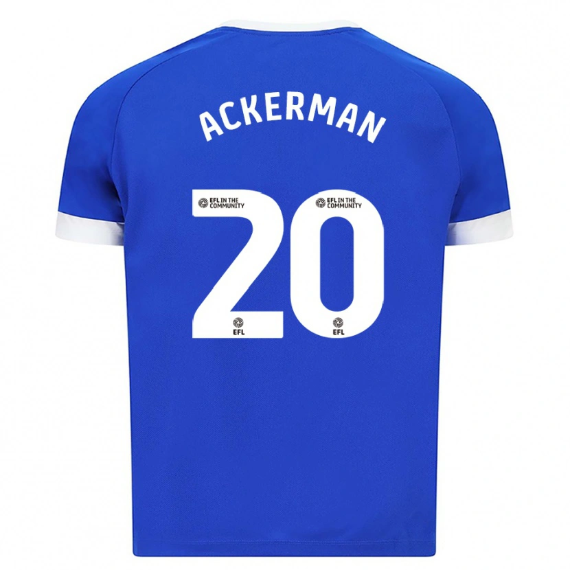 DanxenレディースMali Ackerman#20青 白ホームシャツ2025/26ジャージーユニフォーム