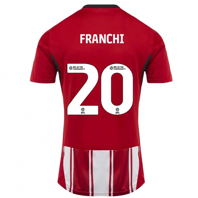 DanxenレディースMatilda Franchi#20赤 白 黒ホームシャツ2025/26ジャージーユニフォーム