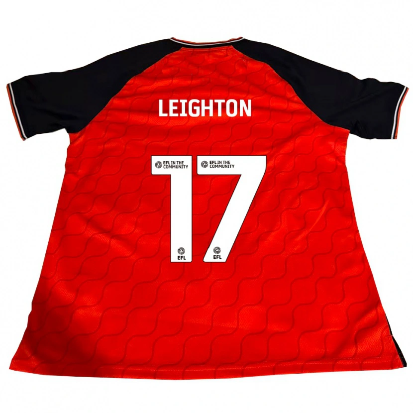 DanxenレディースAmber Leighton#17オレンジ 黒 白ホームシャツ2025/26ジャージーユニフォーム