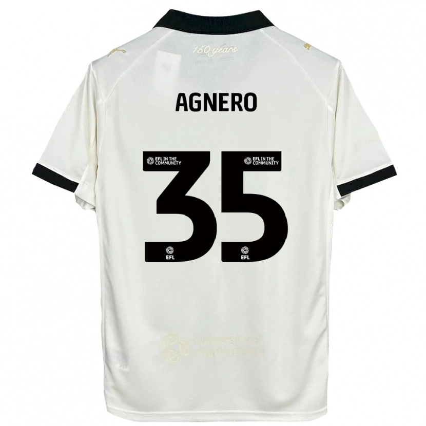 DanxenレディースKarl Agnero#35オフホワイト 黒ホームシャツ2025/26ジャージーユニフォーム