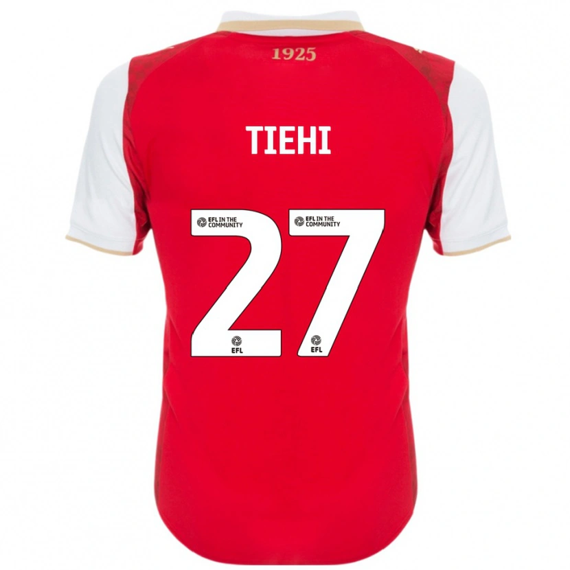 DanxenレディースChrist Tiehi#27赤 白ホームシャツ2025/26ジャージーユニフォーム