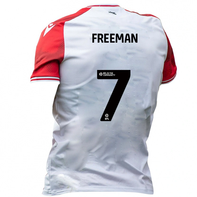 DanxenレディースNick Freeman#7白 赤ホームシャツ2025/26ジャージーユニフォーム