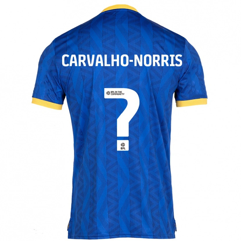 DanxenレディースTom Carvalho-Norris#0紺 黄ホームシャツ2025/26ジャージーユニフォーム