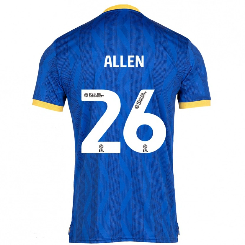 DanxenレディースLauren Allen#26紺 黄ホームシャツ2025/26ジャージーユニフォーム