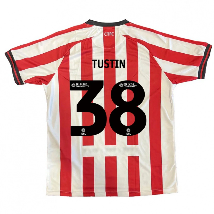 DanxenレディースHarry Tustin#38赤 白 黒ホームシャツ2025/26ジャージーユニフォーム