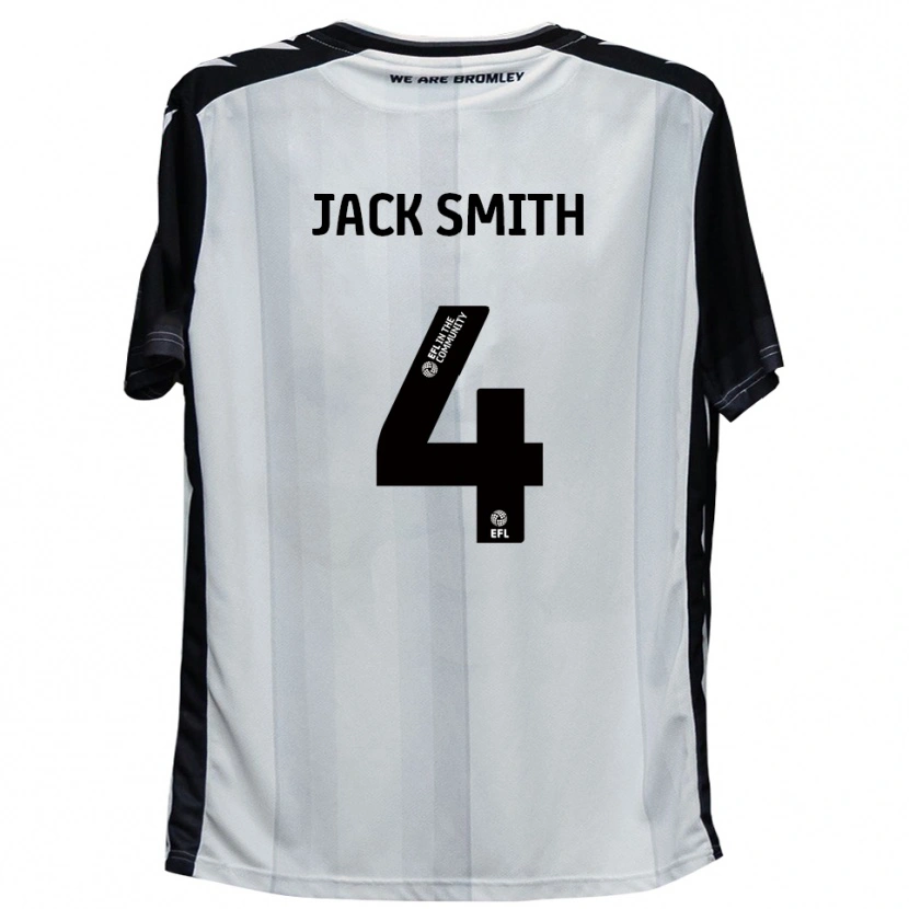 DanxenレディースJack Smith#4白 黒ホームシャツ2025/26ジャージーユニフォーム