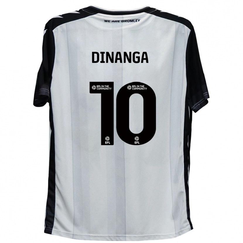 DanxenレディースMarcus Dinanga#10白 黒ホームシャツ2025/26ジャージーユニフォーム