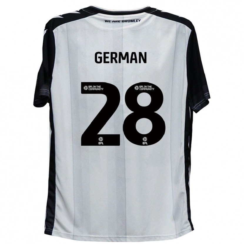 DanxenレディースSam German#28白 黒ホームシャツ2025/26ジャージーユニフォーム