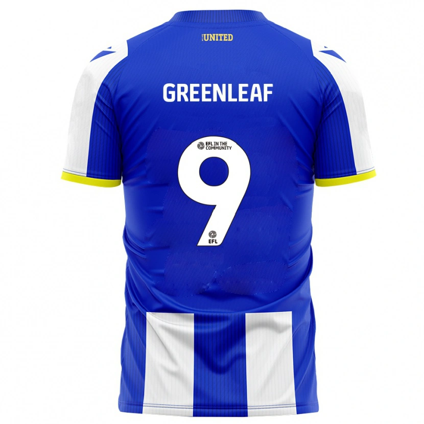 DanxenレディースRuby Greenleaf#9青 白ホームシャツ2025/26ジャージーユニフォーム