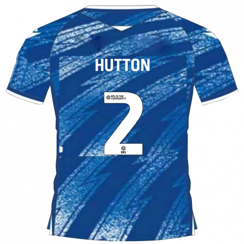 DanxenレディースRemeao Hutton#2青 白ホームシャツ2025/26ジャージーユニフォーム