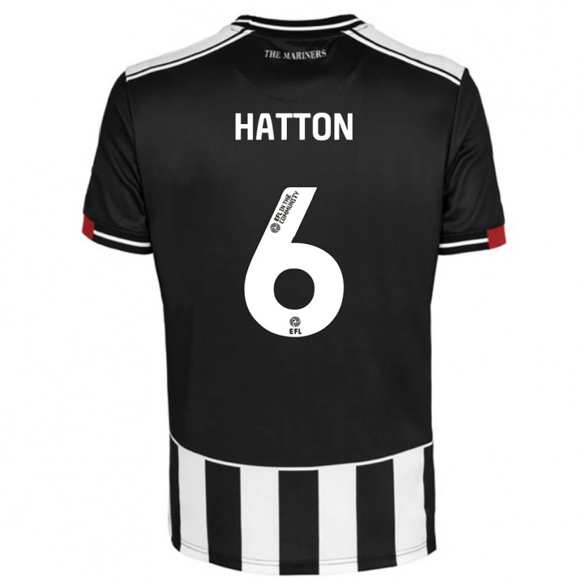 DanxenレディースCharlie Hatton#6黒 白 赤ホームシャツ2025/26ジャージーユニフォーム