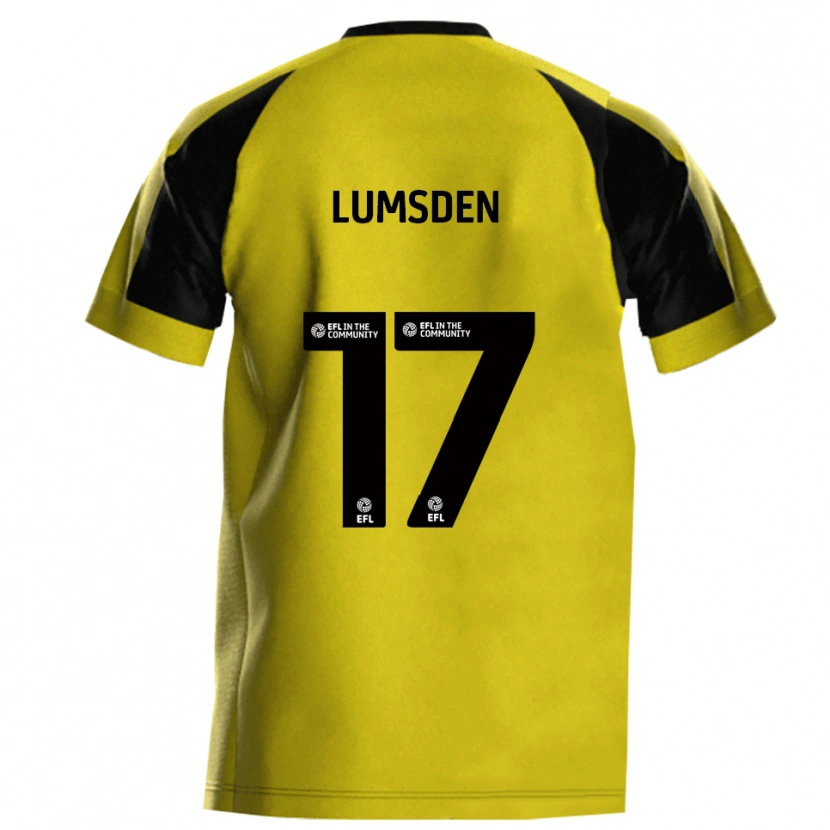 DanxenレディースAlfie Lumsden#17黄 灰色ホームシャツ2025/26ジャージーユニフォーム