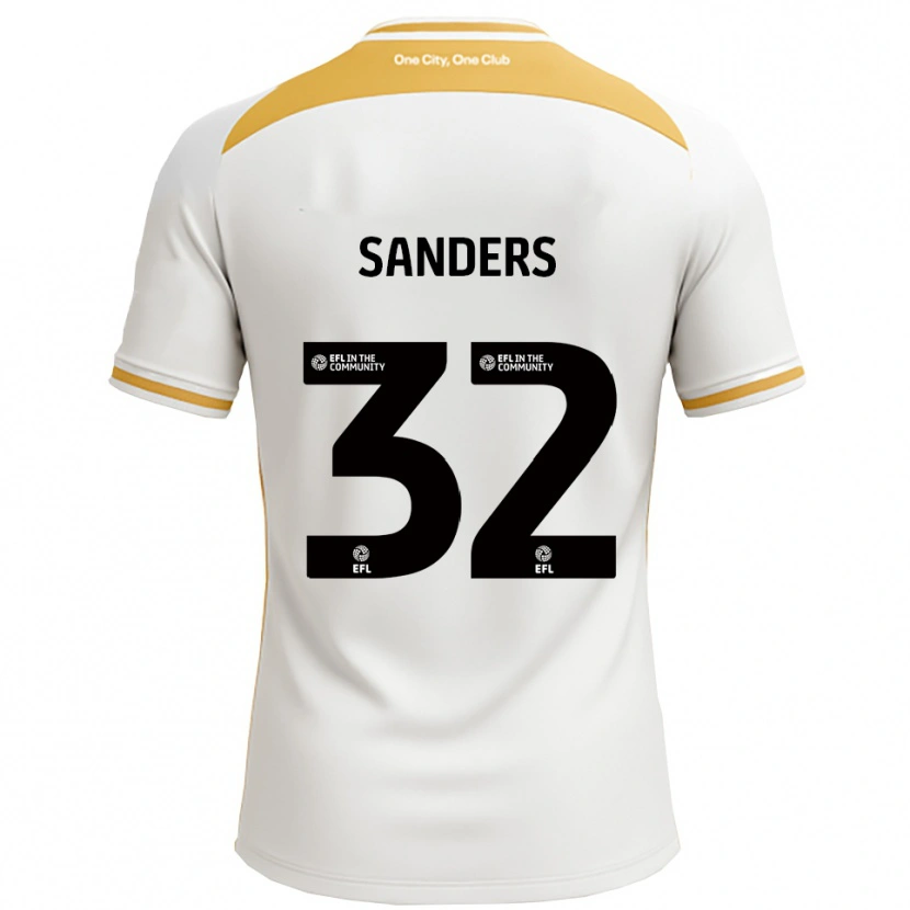 DanxenレディースJack Sanders#32白 金ホームシャツ2025/26ジャージーユニフォーム