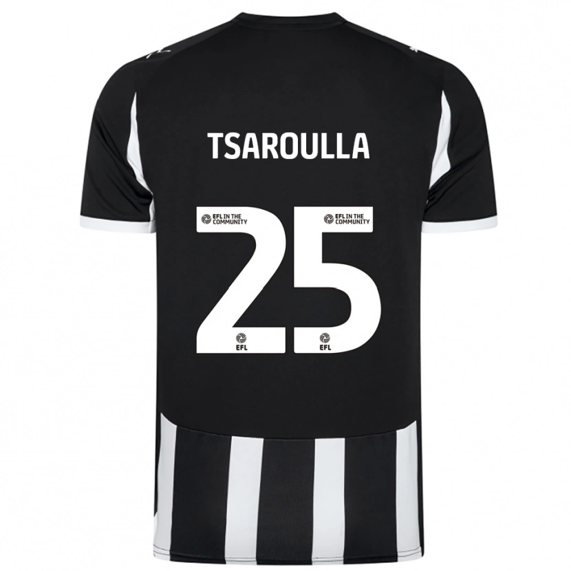 DanxenレディースNick Tsaroulla#25黒 白ホームシャツ2025/26ジャージーユニフォーム