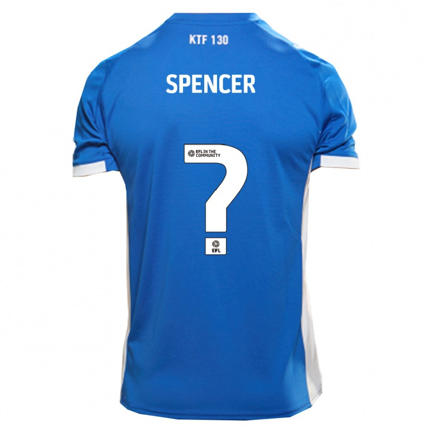 DanxenレディースRyan Spencer#0青 白ホームシャツ2025/26ジャージーユニフォーム