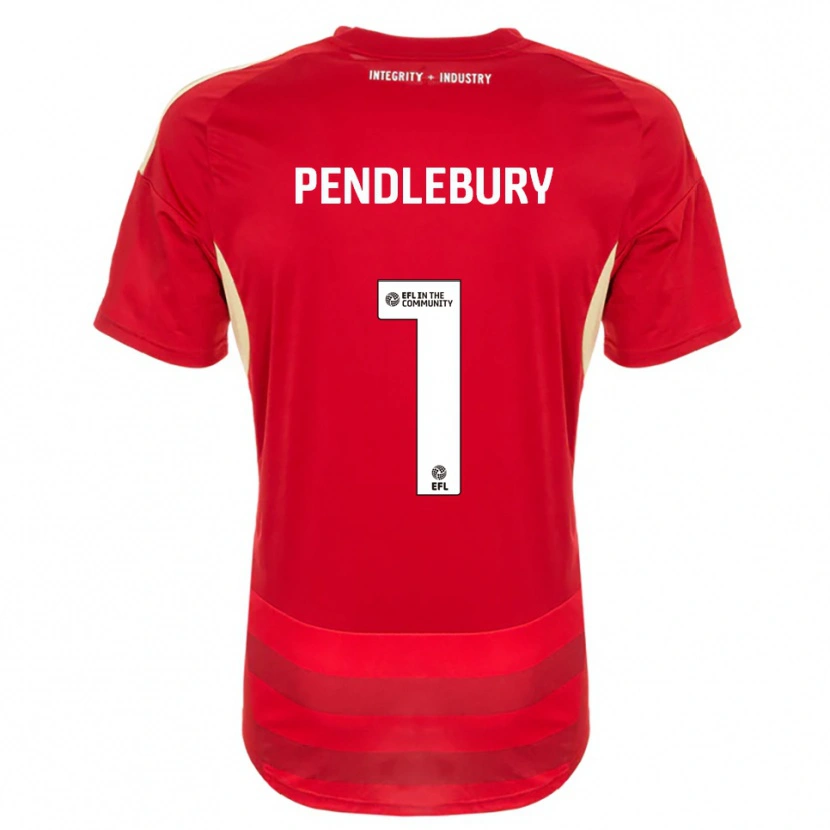 DanxenレディースIzzy Pendlebury#1赤 白ホームシャツ2025/26ジャージーユニフォーム