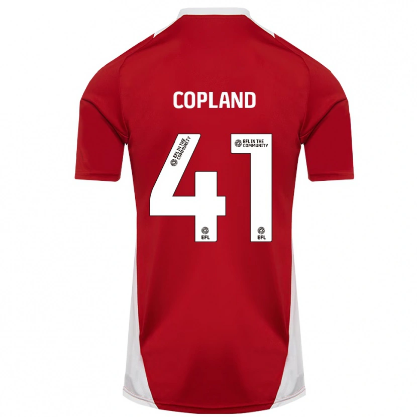 DanxenレディースJack Copland#41赤 白 金ホームシャツ2025/26ジャージーユニフォーム