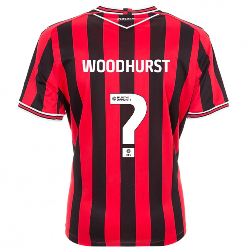 DanxenレディースGurj Woodhurst#0赤 黒ホームシャツ2025/26ジャージーユニフォーム