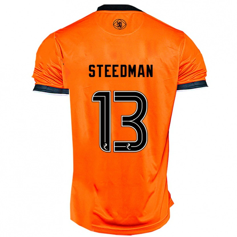 DanxenレディースMorgan Steedman#13オレンジ 黒ホームシャツ2025/26ジャージーユニフォーム