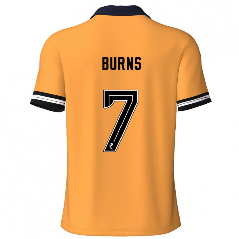 DanxenレディースErin Burns#7黄 黒ホームシャツ2025/26ジャージーユニフォーム