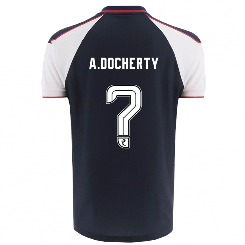 DanxenレディースAimie Docherty#0紺 白ホームシャツ2025/26ジャージーユニフォーム