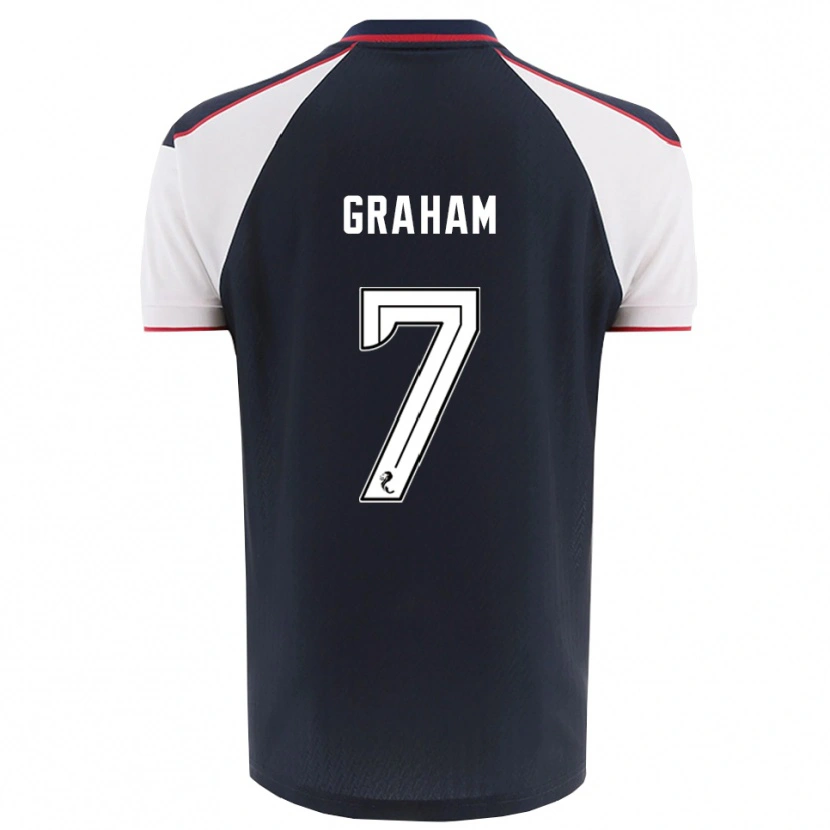 Danxenレディースブライアン・グラハム#7紺 白ホームシャツ2025/26ジャージーユニフォーム