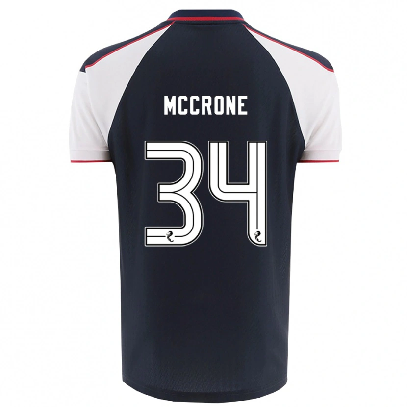 DanxenレディースCaelan Mccrone#34紺 白ホームシャツ2025/26ジャージーユニフォーム