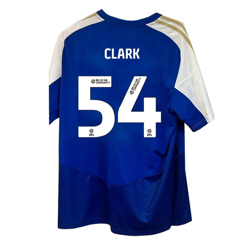 DanxenレディースMax Clark#54青 白 金アウェイシャツ2025/26ジャージーユニフォーム