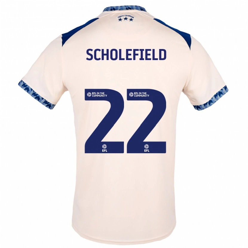 DanxenレディースLois Scholefield#22オフホワイト 紺アウェイシャツ2025/26ジャージーユニフォーム