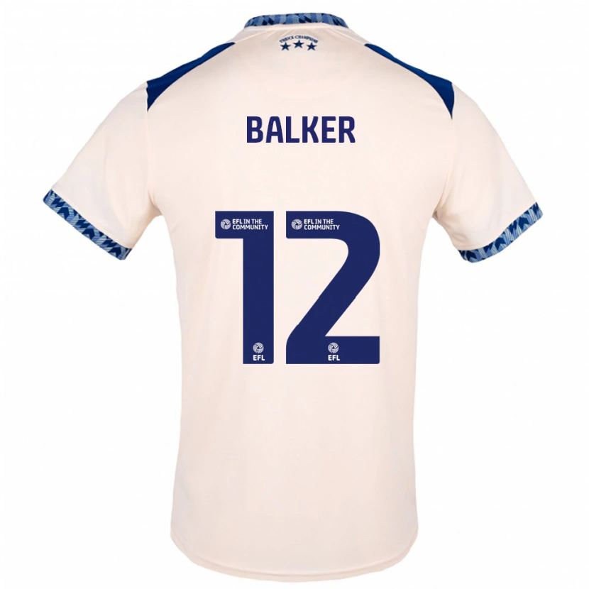 DanxenレディースRadinio Balker#12オフホワイト 紺アウェイシャツ2025/26ジャージーユニフォーム