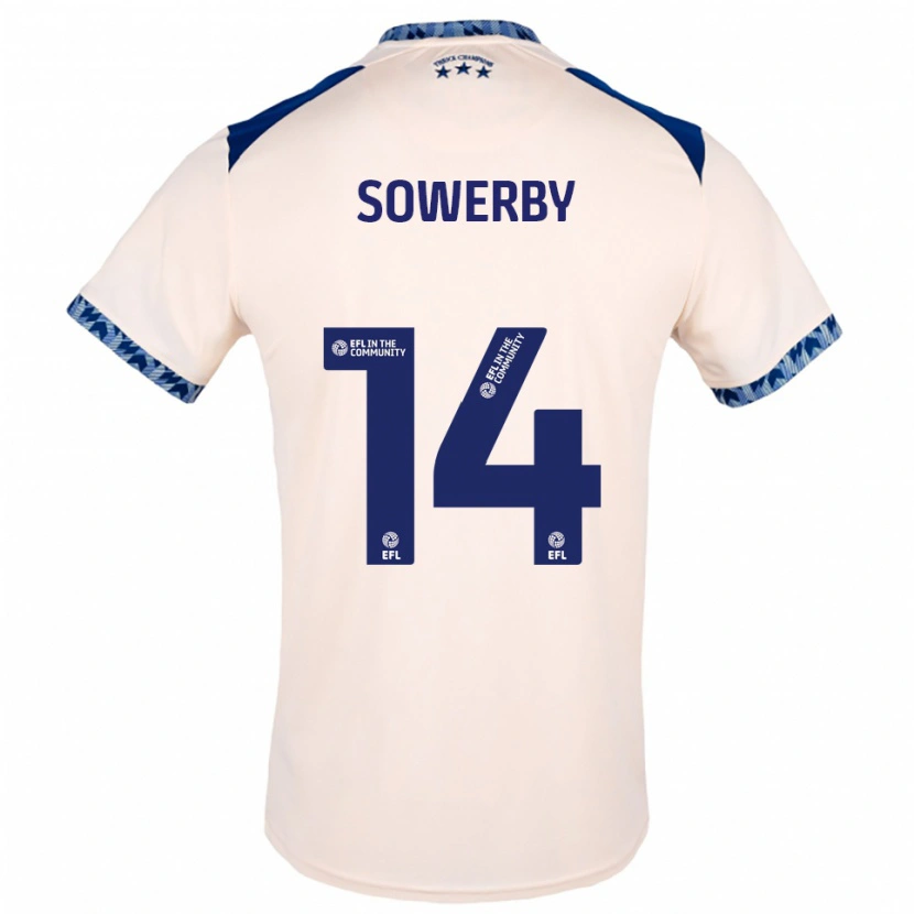 DanxenレディースLucy Sowerby#14オフホワイト 紺アウェイシャツ2025/26ジャージーユニフォーム