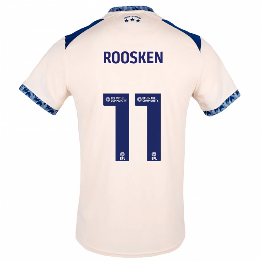 DanxenレディースRuben Roosken#11オフホワイト 紺アウェイシャツ2025/26ジャージーユニフォーム