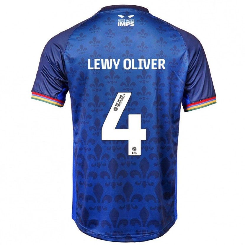 DanxenレディースLewy Oliver#4青 紺アウェイシャツ2025/26ジャージーユニフォーム