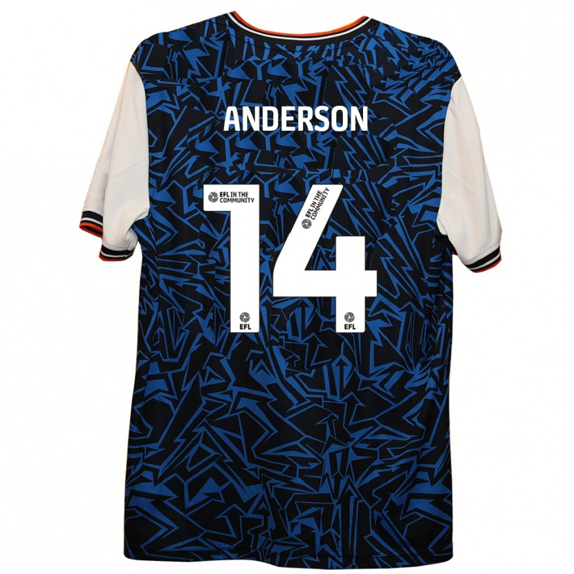DanxenレディースSam Anderson#14青 黒 白アウェイシャツ2025/26ジャージーユニフォーム