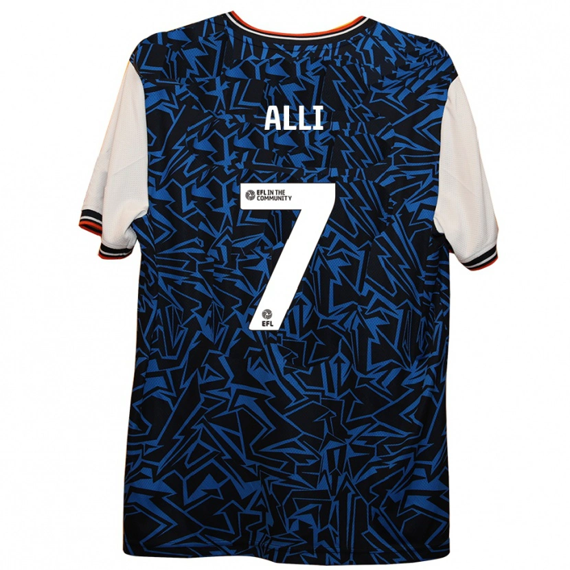 DanxenレディースMillenic Alli#7青 黒 白アウェイシャツ2025/26ジャージーユニフォーム