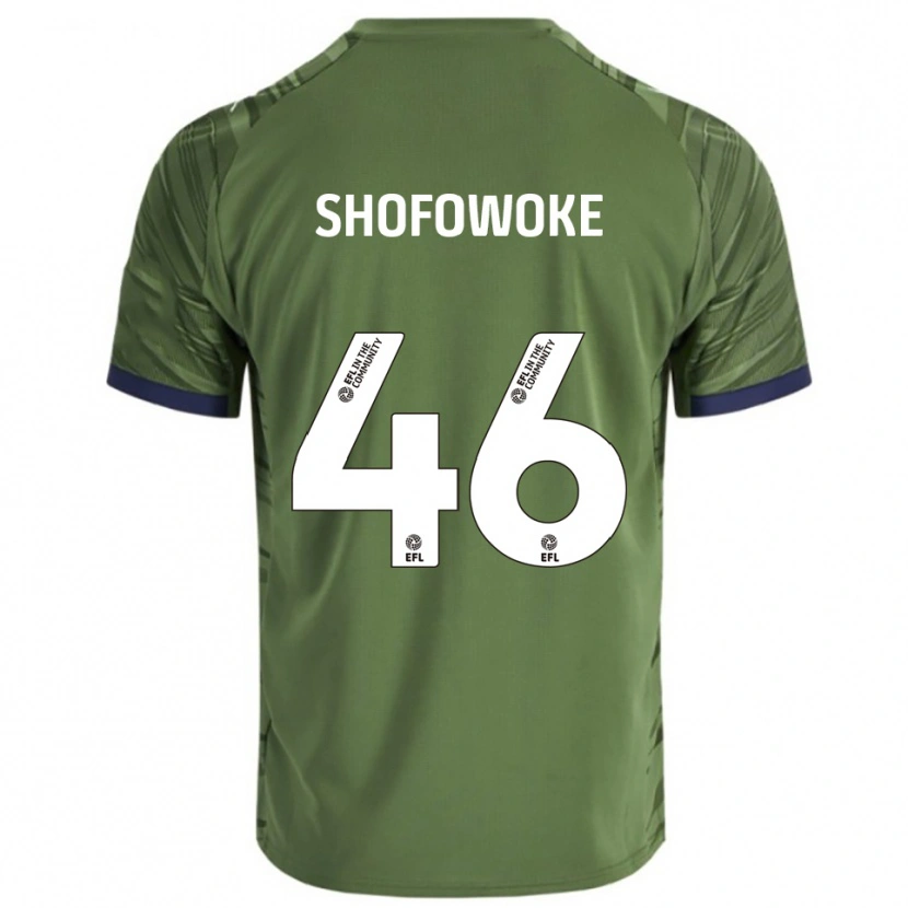 DanxenレディースBoluwatife Shofowoke#46緑 白アウェイシャツ2025/26ジャージーユニフォーム