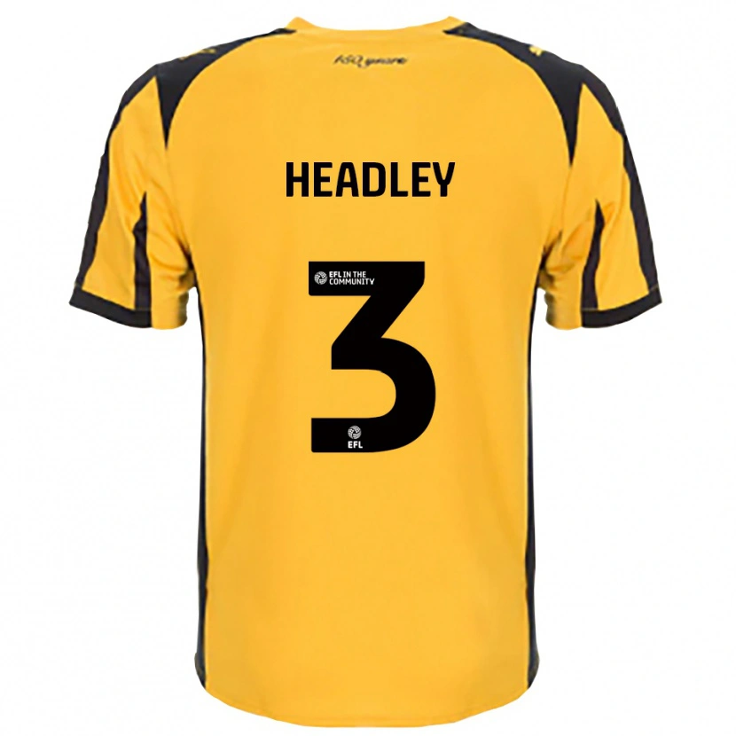 Danxenレディースジャヒーム・ヘッドリー#3オレンジ 黒アウェイシャツ2025/26ジャージーユニフォーム