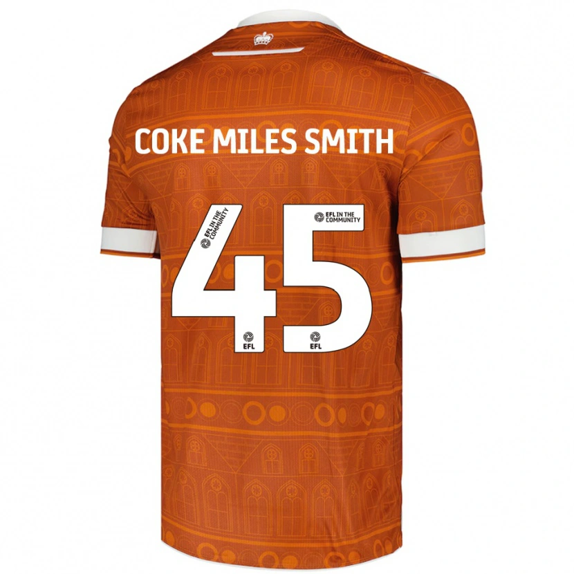 DanxenレディースKiyan Coke Miles Smith#45オレンジ 白アウェイシャツ2025/26ジャージーユニフォーム