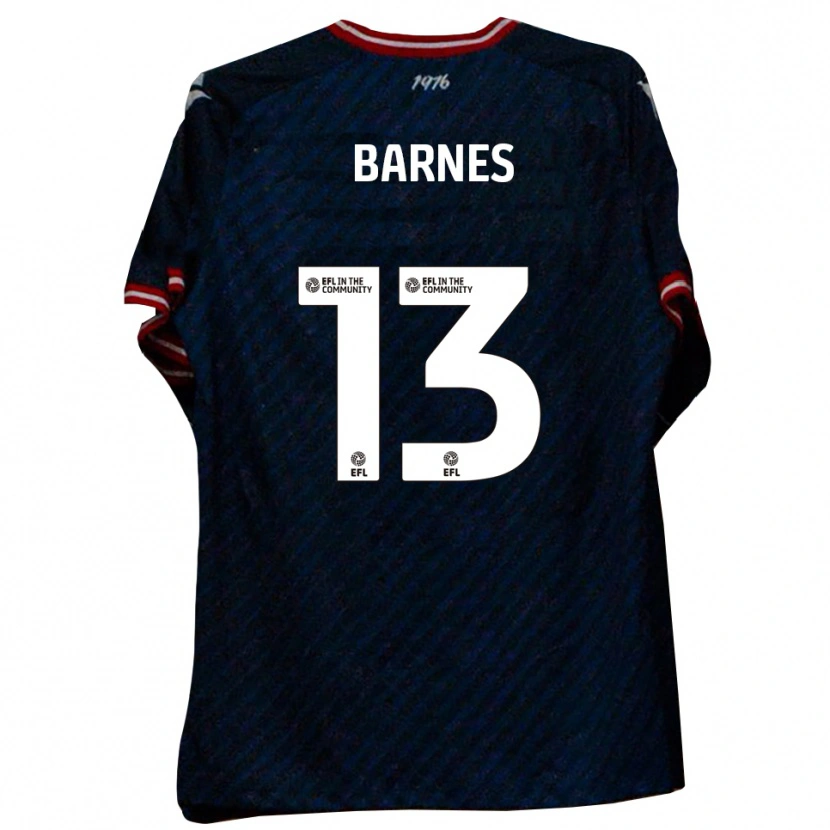 DanxenレディースCallum Barnes#13紺 赤アウェイシャツ2025/26ジャージーユニフォーム