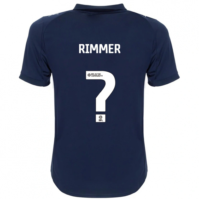 DanxenレディースHarry Rimmer#0紺 白アウェイシャツ2025/26ジャージーユニフォーム