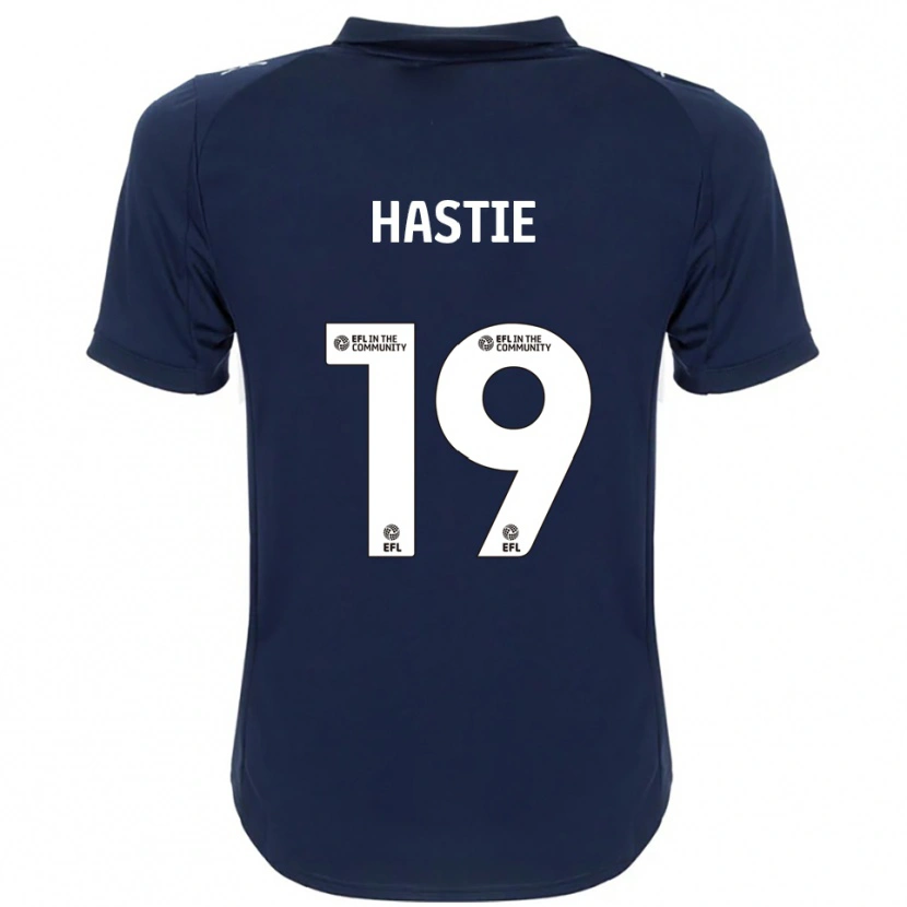DanxenレディースAly Hastie#19紺 白アウェイシャツ2025/26ジャージーユニフォーム