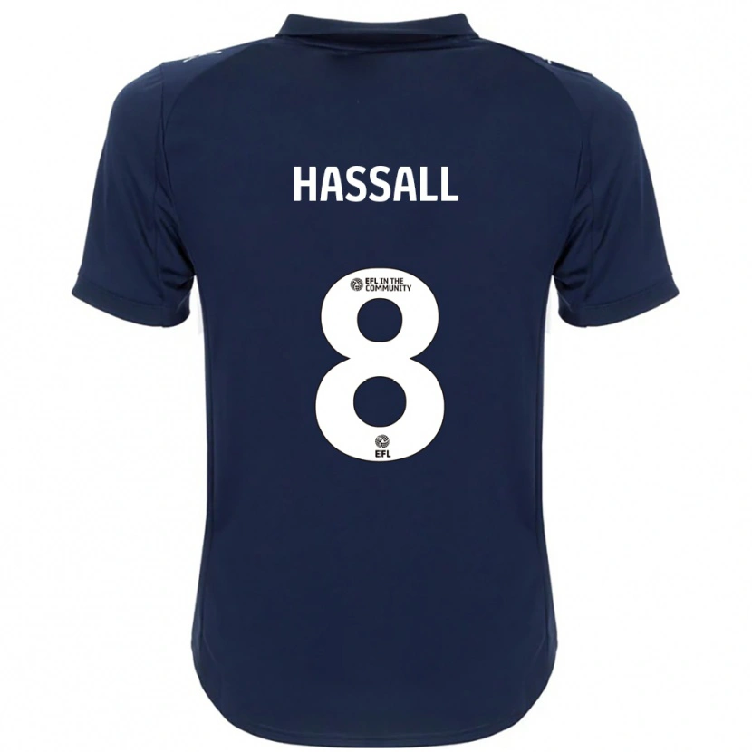 DanxenレディースMolly Hassall#8紺 白アウェイシャツ2025/26ジャージーユニフォーム