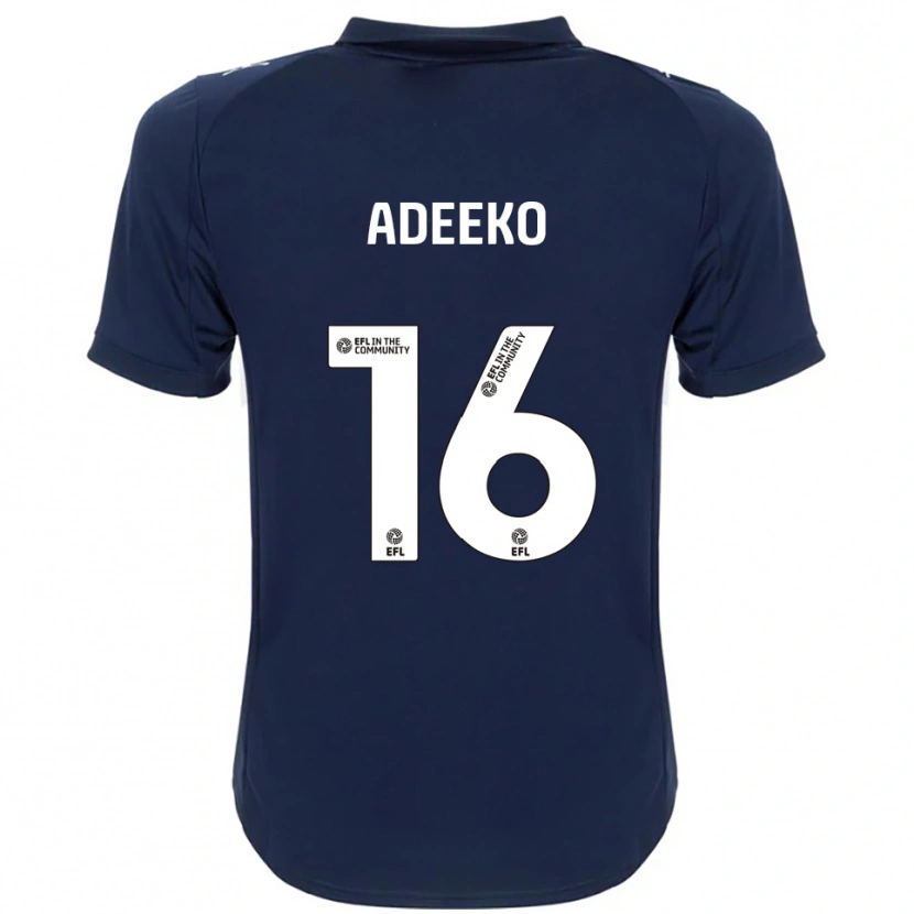 DanxenレディースBaba Adeeko#16紺 白アウェイシャツ2025/26ジャージーユニフォーム